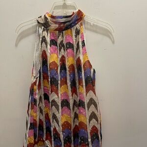 Oliphant Multicolor Scallop Tank Top